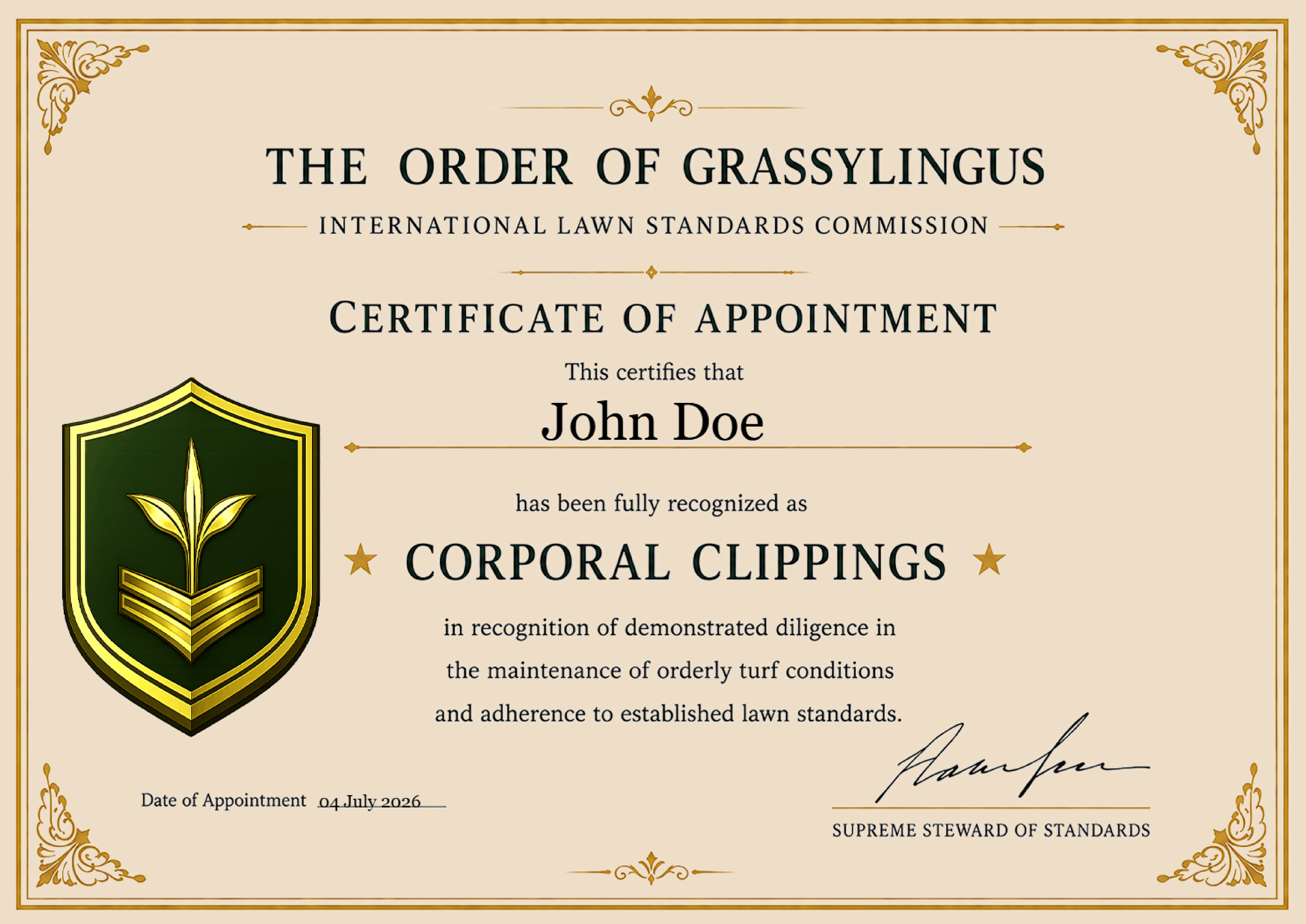 Corporal
Clippings
